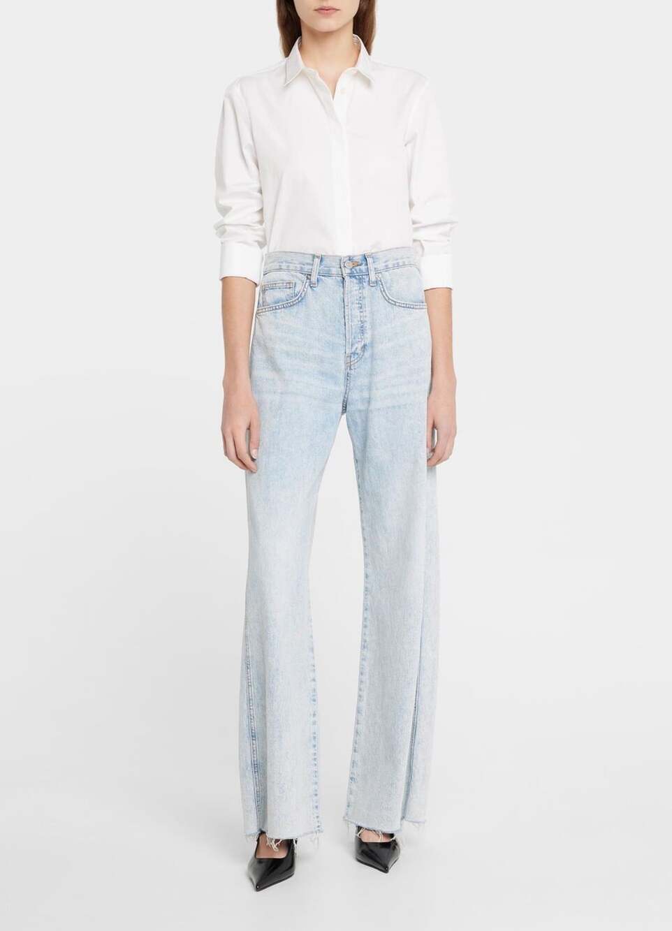 VERONICA BEARD Taylor Wide-Leg Jeans Light Wash Sz 27